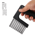 thumbnail image 3 of Stainless Steel Potato Chip Slicer, Dough Vegetable and Fruit Corrugated Slicing Knife, French Fries Tool, 3 of 6