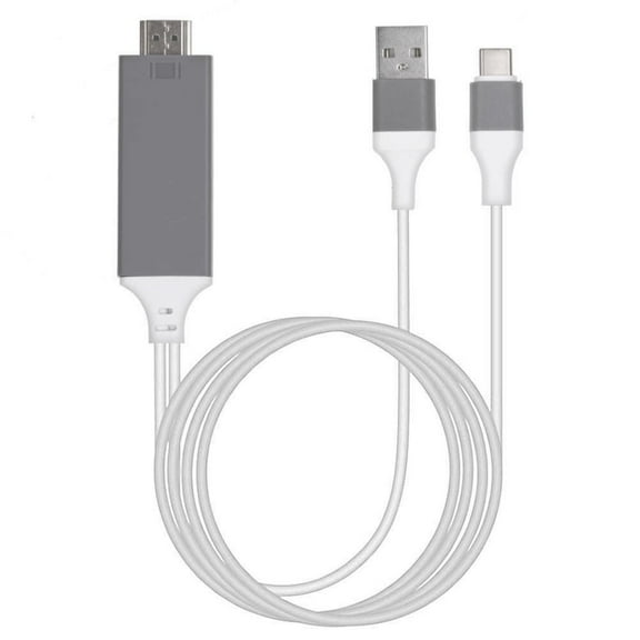POWERED USB-C 4k HDMI Cable Compatible with Apple MacBook Pro 2025/2024/2023/M1/13"/14"/16" plus USB Charging at Max 2160p@60Hz, 6Ft/2M Cable [Thunderbolt]