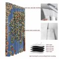 thumbnail image 6 of Flowers Trees Blackout Curtains for Bedroom/Living Room, Pinch Pleated Black Out Curtains, Boho Vintage Floral Botanical Plant Birds Room Darkening Window Drapes with Hooks 2 Panels, 39"x70", 6 of 8