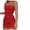 Red, variant on Homecoming Dresses for Teens Summer Casual Fashion Cotton Floral Print Button Short Sleeve Dress