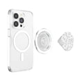 thumbnail image 3 of PopSockets PopGrip para teléfonos y tabletas gris con estampado de leopardo, 3 of 5