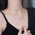 thumbnail image 3 of Collarbone Chain,925 Silver Necklace Flower Flower Necklace Decorative Necklace Time-Tested Durability, 3 of 5