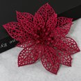thumbnail image 4 of 10pcs Christmas Simulation Flower Decoration DIY Xmas Ornament Fake Flower Adornment for Home Party Random Color, 4 of 8