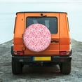 thumbnail image 6 of Haiem Spare Tire Cover , Wheel Cover with pink heart printed, Camper Spare Tire Cover Fit for Jeep Wrangler Rv SUV Truck Travel Trailer-16 inch, 6 of 6
