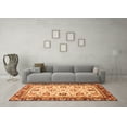 thumbnail image 3 of Ahgly Company Indoor Square Oriental Orange Traditional Area Rugs, 4' Square, 3 of 4