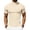 315#Beige, variant on Men's Mock Turtleneck T Shirt Short Sleeve Solid Basic Tee Soft Casual Pullover Top Black 3XL