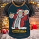 thumbnail image 1 of Camisetas Vintage para hombre, trajes navideños, ropa con gráfico de Papá Noel, ropa informal estilo Hip Hop con cuello redondo Extra grande para hombre, camisetas 2023, 1 of 4