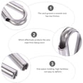 thumbnail image 2 of KAKOWELY Stainless Cable Clamps 4pcs Professional Cable Fixing Thimble Rigging Unique Fixing Workpiece2.36"X1.97"X0.55", 2 of 5