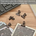 thumbnail image 5 of Uxcell Metal Hinge Clip Clamp 22mm Small Binder Clips Red Bronze, 40 Pack, 5 of 5
