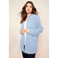 thumbnail image 2 of Roaman's Women's Plus Size Thermal Waffle Hoodie Zip Up Cardigan Jacket, 2 of 5