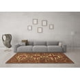 thumbnail image 3 of Ahgly Company Indoor Round Persian Brown Traditional Area Rugs, 5' Round, 3 of 4