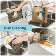 thumbnail image 2 of Yayeee 6 Pack Kitchen Dish Cloths for Washing Dishes Soft Absorbent Microfiber Towels, Ghost in Strawberry Fields, 2 of 9