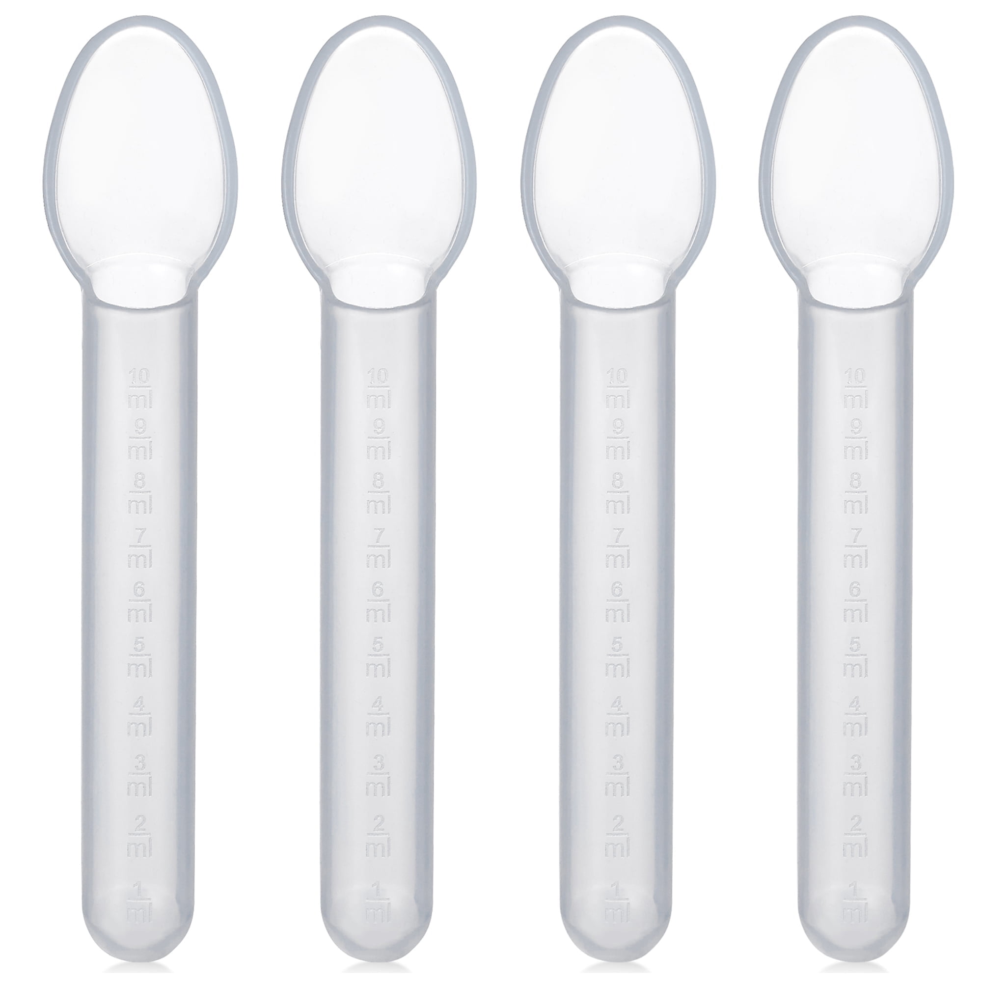 MEDca Medicine Spoon Set, 2 Tsp (10ml), 4-Pack, Accurate Dosing for Kids Baby Toddler