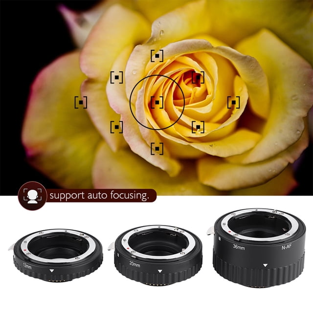 Anillo de lente de primer plano, anillo de lente macro con enfoque automático Mcoplus, adaptador de lente macro, funciones mejoradas