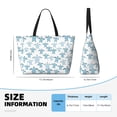 thumbnail image 4 of Disketp Hand Drawn Turtle Bolsa de Playa de Gran Capacidad, Bolso Impermeable y a Prueba de Arena para Mujer, Ideal para Playa, Piscina y Natación, 4 of 7