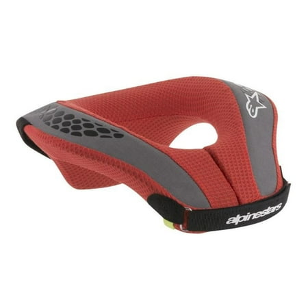 Alpinestars Bionic Neck Support - Alpinestars Sequence Youth Neck Support Black/Red (Red, Large - X-Large)