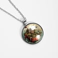 thumbnail image 4 of Bohemia Glass Design Circular Pendant Necklace - Women's Fashion Jewelry, 4 of 5