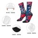 thumbnail image 5 of Balery Red And Blue Leaves Calcetas Largas con Estampado para Hombre y Mujer – Suaves y Transpirables, Talla Única (US 5-11), 5 of 6