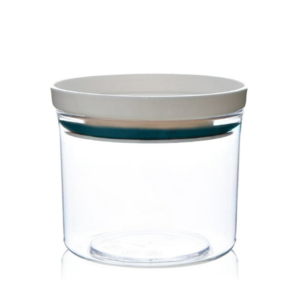 Kearding Contenedor de alimentos para cocina, organizador de granos apilable a prueba de humedad, organizador transparente, soporte de Azul 250ml