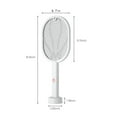 Ckraxd Electric Fly Swatter, 3000V Rechargeable 2 In 1 Fly Swatter