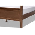 thumbnail image 5 of Baxton Studio Veronica Modern and Contemporary Walnut Brown Finished Wood Queen Size Platform Canopy Bed, 5 of 5
