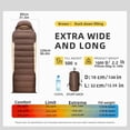 thumbnail image 2 of Ultralight Down Sleeping Bag with Pillow, 15F 32F 45F Sleeping Bag for Women,Men,Youth Backpacking,Hiking and Camping Outdoor with YKK Two-Way Zipper 680 FP Down, 2 of 4