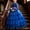 Blue, variant on Girls Maxi Gown Lace Long Sleeve Cinched Bow Belted A-Line Dress Tween Elegant Fluffy Mesh Tiered Layered Evening Dresses Pink 7-8 Years