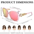thumbnail image 4 of Gafas de Sol FEISEDY de Moda para Mujer Cuadradas Oversize Polarizadas, 4 of 8