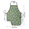 thumbnail image 4 of Naloa 1Pack Adjustable Bib Apron Waterdrop Resistant Cooking Kitchen Aprons for Women Men Chef, Cute Yoga Frogs Print, 4 of 5