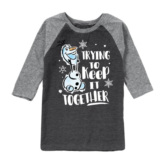Frozen 2 - Trying To Keep It Together - Toddler And Youth Raglan Graphic T-Shirt