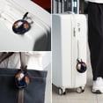 thumbnail image 6 of Halloween Castle Set of 2pcs PU Leather Round Suitcase Tags with Privacy Cover and Name ID Tag - Ideal for Travel Luggage, Handbags, Backpacks, School Bags, 6 of 6