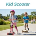 thumbnail image 4 of JUNLING Kick Scooter for Kids, Toddler Scooter with 3 Light Up Wheels and Adjustable Height for Children 3-14 Years Old Girls and Boys, Red, 4 of 6