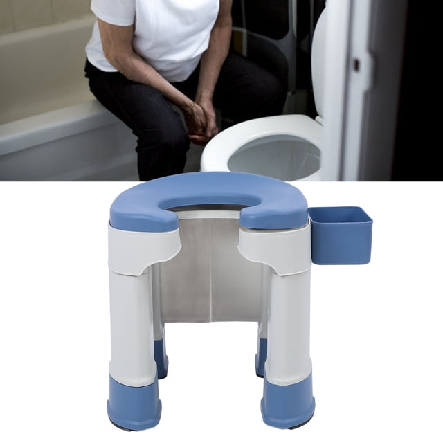 Chaise de Douche Toilette, Tabouret de Bain pour Femmes Enceintes Bleu