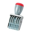 thumbnail image 1 of Rouleau de Machine à Timbre Numéroté à 6 Chiffres Rouge Gris, 1 of 7