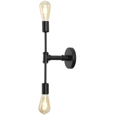 2 Light Wall Sconce Lighting Black Vanity Light Fixtures, Modern