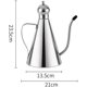 thumbnail image 3 of Dispensador de aceite de oliva, aceite de oliva de acero inoxidable Ive/vinagre/salsa botella de aceite de bureta con bandeja a prueba de fugas sin goteo, botella de aceite de oliva Ive Pourer Feliz Sencillez, 3 of 3