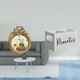 thumbnail image 2 of Marco de fotos redondo,Pequeño cuadro dorado vintage para la pared,Marco de fotos redondo decorativo de resina con ornamentos,Organizador de almacenamiento de escritorio,Soporte de madera para, 2 of 8