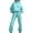 Cyan, variant on Sweat Set for Women 2 Piece Spring Sweatsuits Warm Jogger Sweatpants Comfy Soft Tracksuits Oversized Sweatshirts Lounge Set with Pockets Royal Blue L