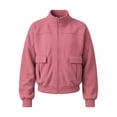 thumbnail image 3 of Aezemi Women Full Zip Oversized Sweatshirt with Cargo Pockets Mock Neck Zip up Fashion Loose Fit Fall Winter Outerwear Coat Casual Trendy Long Sleeve No Hood Sweatshirt for Women XL, 3 of 6