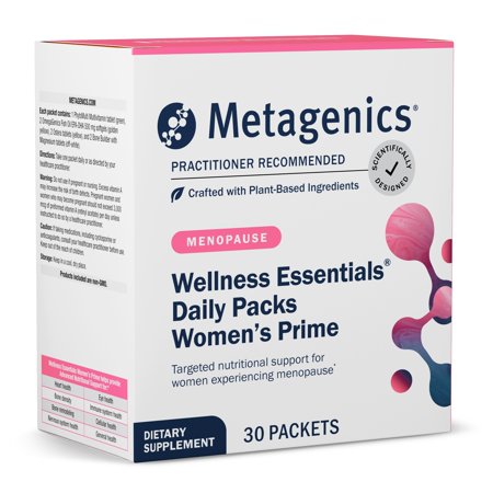 Metagenics Wellness Essentials Women s Prime - Menopause Support - Daily Multivitamin Packets - Womens Multivitamins - Bone Density Support* - Omega-3 Fatty Acids - Non-GMO & Gluten Free - 30 Packets