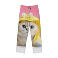thumbnail image 4 of Xecao A Funny Cat Men's Straight Lounge Pajama Pants: The Ultimate in Comfortable Sleepwear, 4 of 9