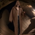 thumbnail image 5 of Alaiyaky Hooded Cloak Robe Jedi Adult, Jedi Costume Set with Accessories and Necklace Wizard Master Knight Robe Costume Cosplay for Halloween Masquerade Balls, 5 of 8