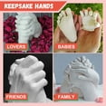 thumbnail image 4 of CELNNCOE Hand Casting Kit Couples,DIY 3D Plaster Cast Hands - Hand Holding Craft for Couples, Adult & Child, Family, Friends.Valentine's Day Gifts Newborn Baby Souvenirs Anniversary,Gifts for Women, 4 of 7