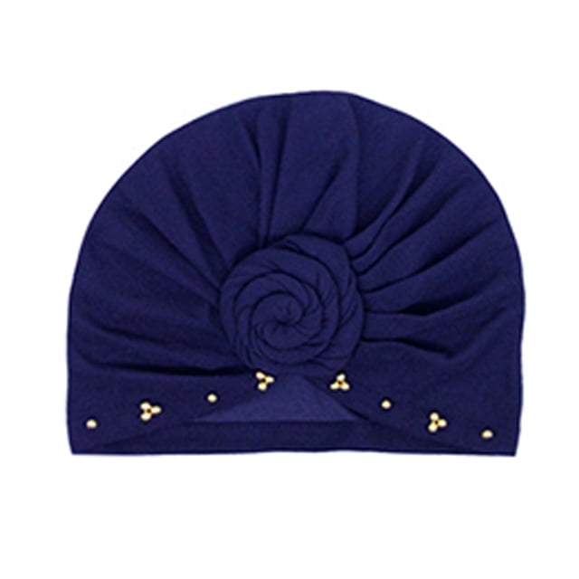 Turbante musulmán Hijab Beanie Qarigey Color sólido Moda Pañuelo plisado Accesorios de estilo femenino