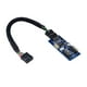 thumbnail image 5 of Cable de extensión USB de 9 pines, adaptador de conector de tarjeta, cable divisor de extensión de 1 a 2 03 m, 5 of 9
