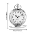 thumbnail image 2 of Minzimin Set of 2 Classic Pocket Watch with Chain for Men and Women, 2 of 7