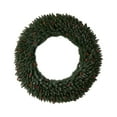 thumbnail image 3 of Nearly Natural Large Christmas PVC Flocked Clear Prelit LED Corded Wreath, 60" (Green), 3 of 7