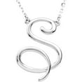 thumbnail image 1 of Precious Stars Unisexe 14K Jaune Or Script Police S Initiale Collier, 1 of 2