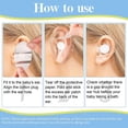 thumbnail image 2 of Cubiertas para los oídos de bebé, pegatinas impermeables para los oídos de natación y ducha, tapones para los oídos para recién nacidos, cinta desechable para los oídos, protectores para los, 2 of 5