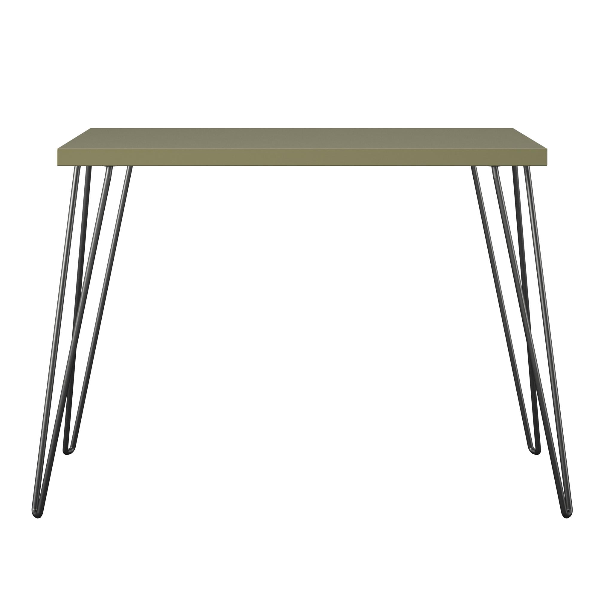 Ameriwood Home Tamarack Retro Computer Desk, Olive Green/Black
